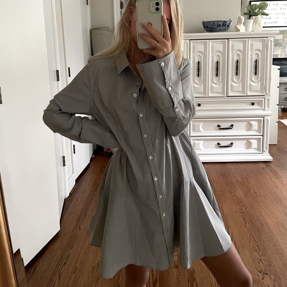 Vestique/New/SizeM/ Blue White Stripe-Dress - Picture 3 of 8